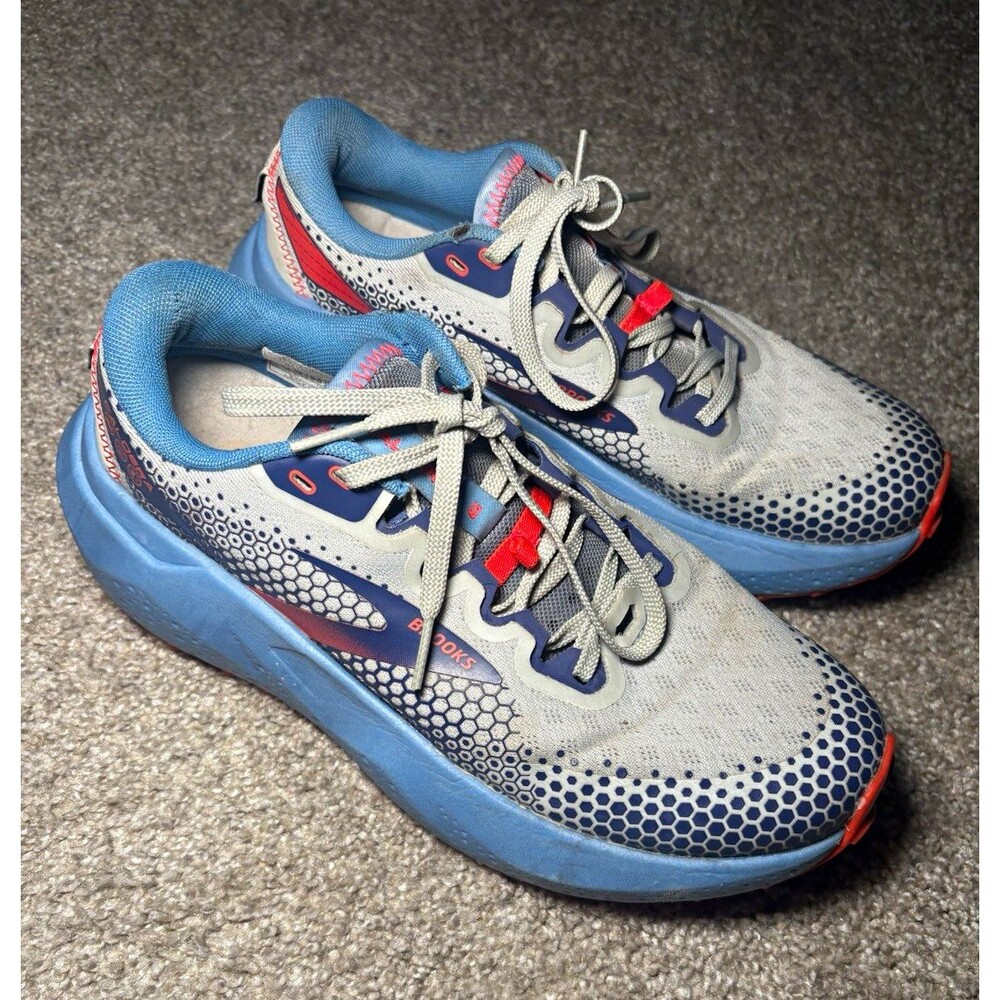 Brooks Caldera 6 Women’s Running Sneaker Low Top Oyster/Blissful Blue Size 8.5